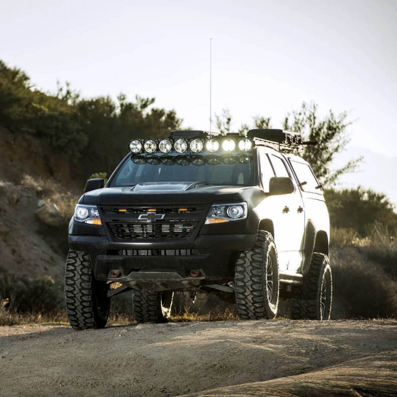 Chevrolet Colorado độ Mâm lốp và đèn Led Bar 1 chevy colorado zr2