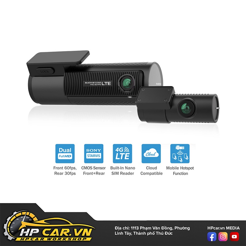 Camera giám sát hành trình ô tô cao cấp Blackvue DR750X-2CH Plus
