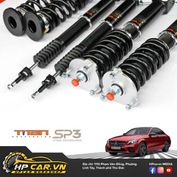 Phuộc TITAN SP3 MERCEDES-BENZ C CLASS W205 4WD COILOVERS 12 Phuộc TITAN SP3 MERCEDES-BENZ C CLASS W205 4WD COILOVERS