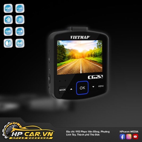 Camera VIETMAP C62S 15 tính năng Camera VIETMAP C62S