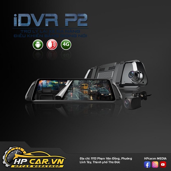 Camera VIETMAP iDVR P2 12 camera hành trình VietMap iDVR P2