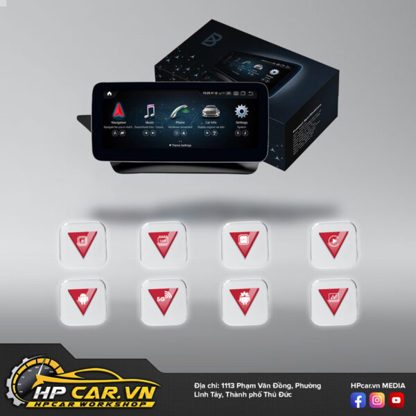 BRAVIGO MERCEDES 10 cấu hình màn hình Bravigo Mercedes