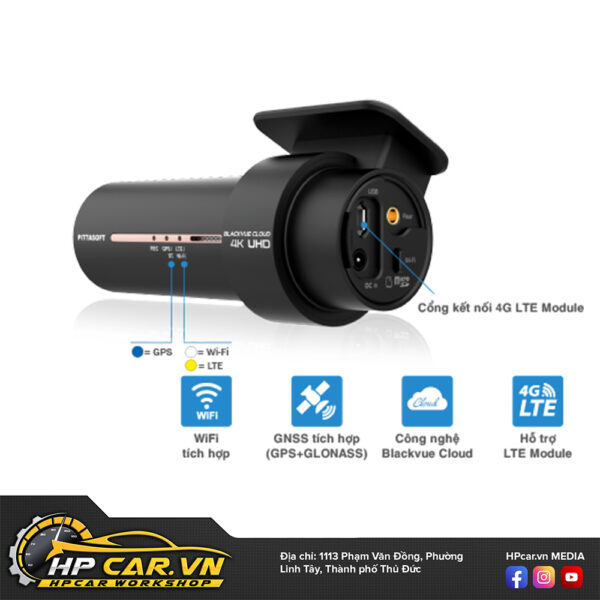 Camera Hành Trình Ô Tô Cao Cấp 4K Blackvue DR900X-2CH PLUS 16 Blackvue DR900X-2CH PLUS tích hợp sẵn wifi