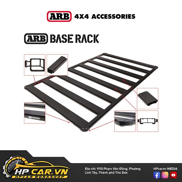 Giới thiệu sản phẩm Baga mui ARB Base Rack