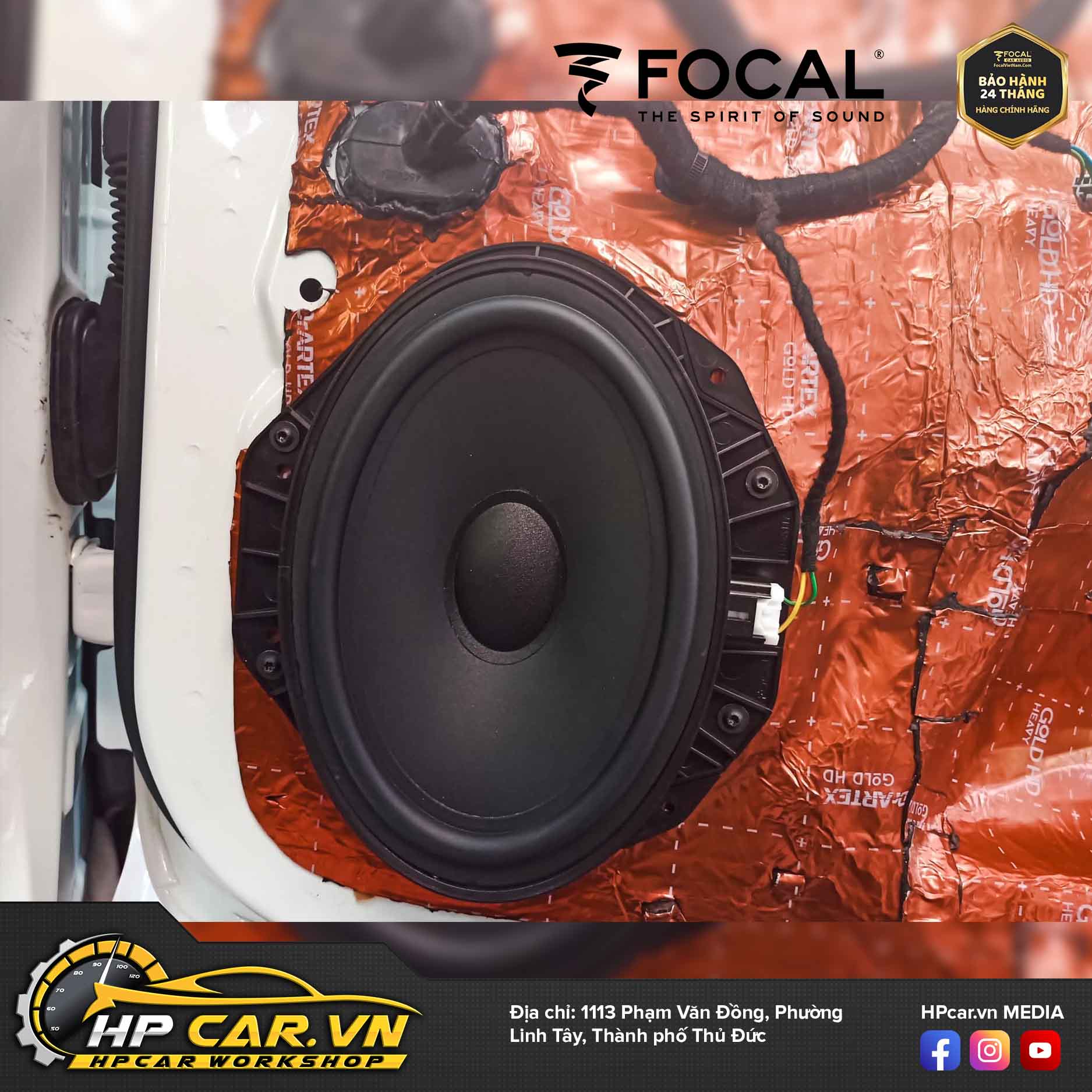 Hpcar chuyên độ loa Focal inside Ford Everest uy tín