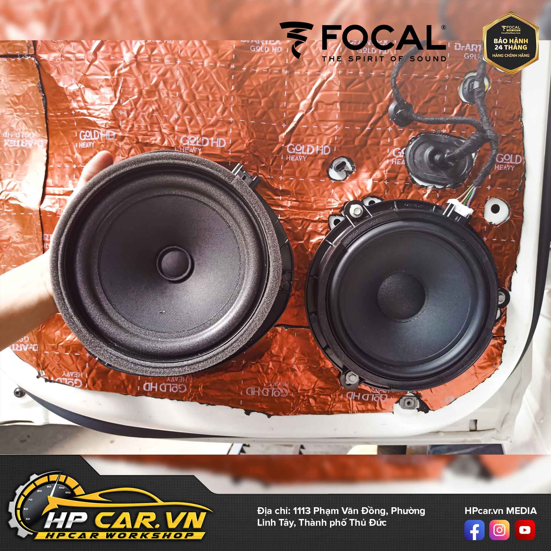 Hpcar chuyên độ loa Focal inside Ford Everest uy tín