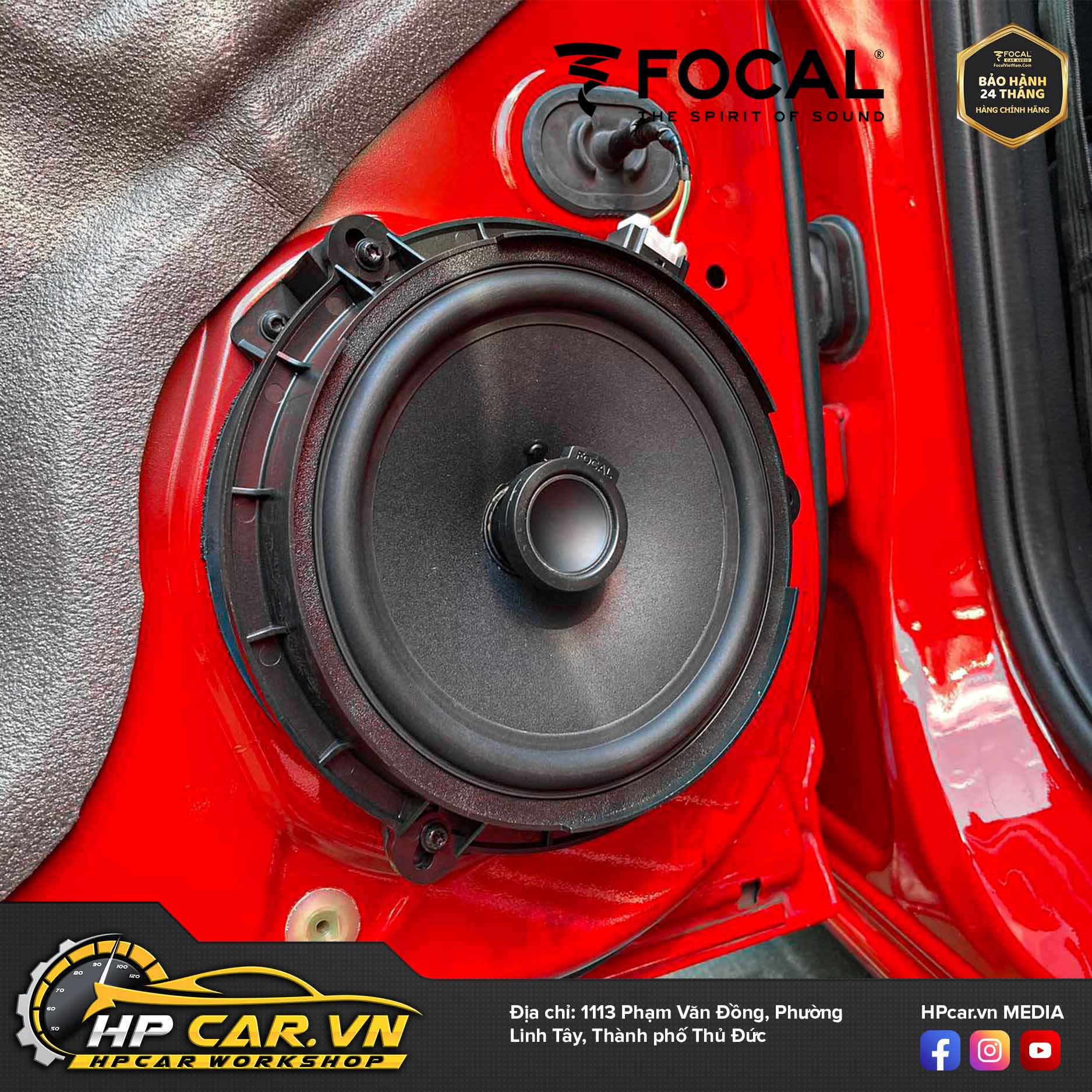 Focal inside Ford Ranger 19 lắp đặt Focal inside cho Ford Ranger