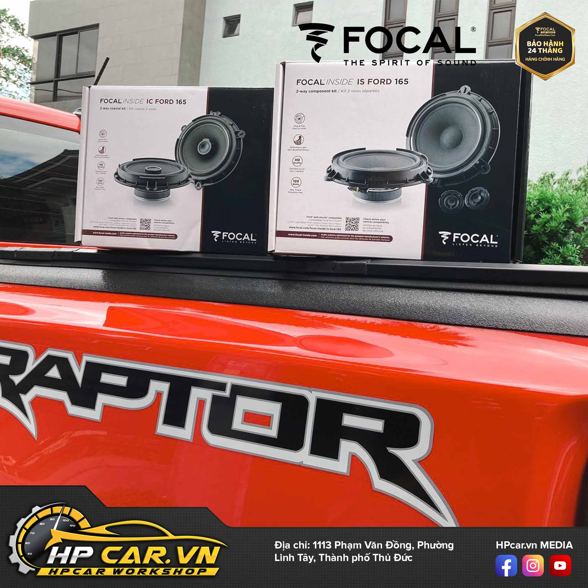 Focal inside Ford Ranger 21 lắp đặt Focal inside cho Ford Ranger