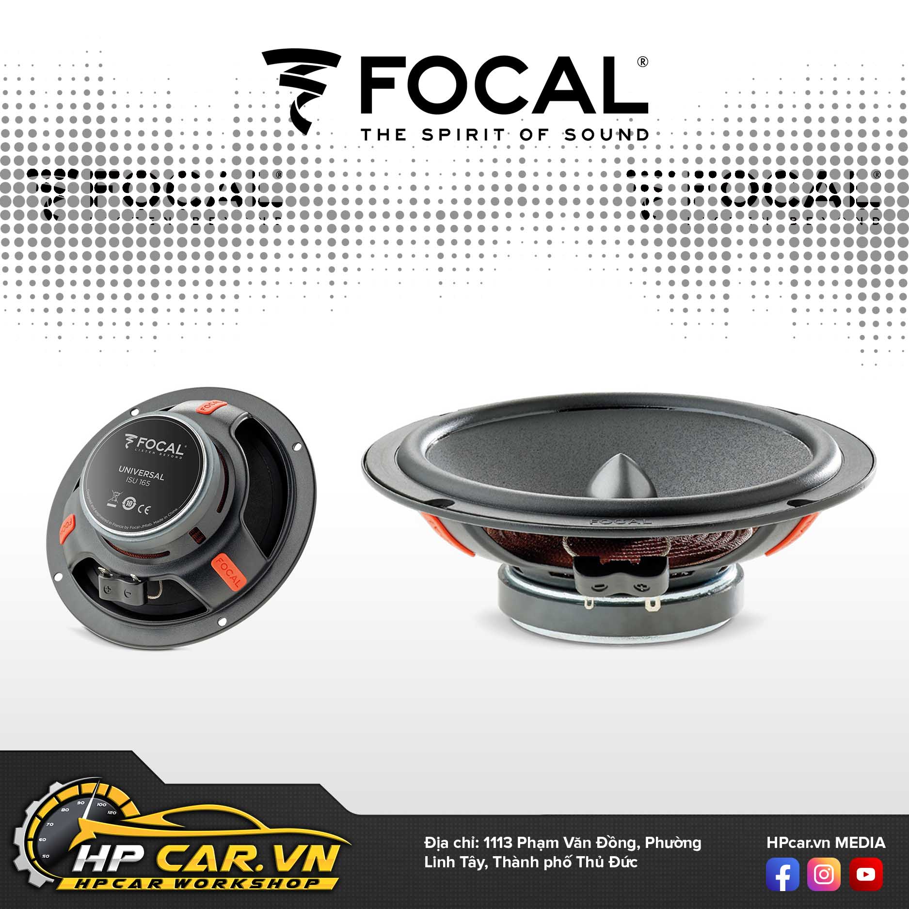 Hpcar chuyên lắp độ Focal isu 165 chính hãng