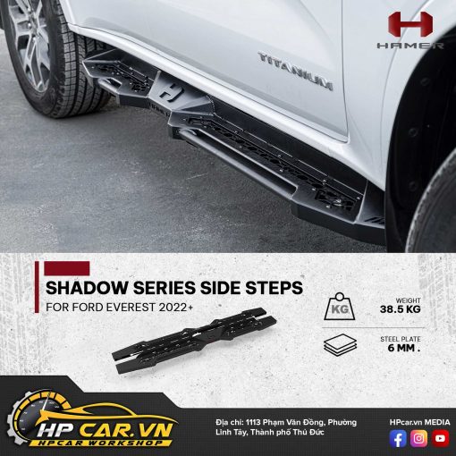SHADOW SERIES SIDE STEPS FOR FORD EVEREST 2022+