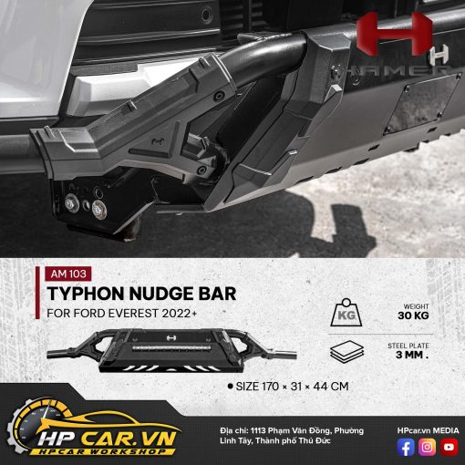 TYPHON NUDGE BAR FOR FORD EVEREST 2022+